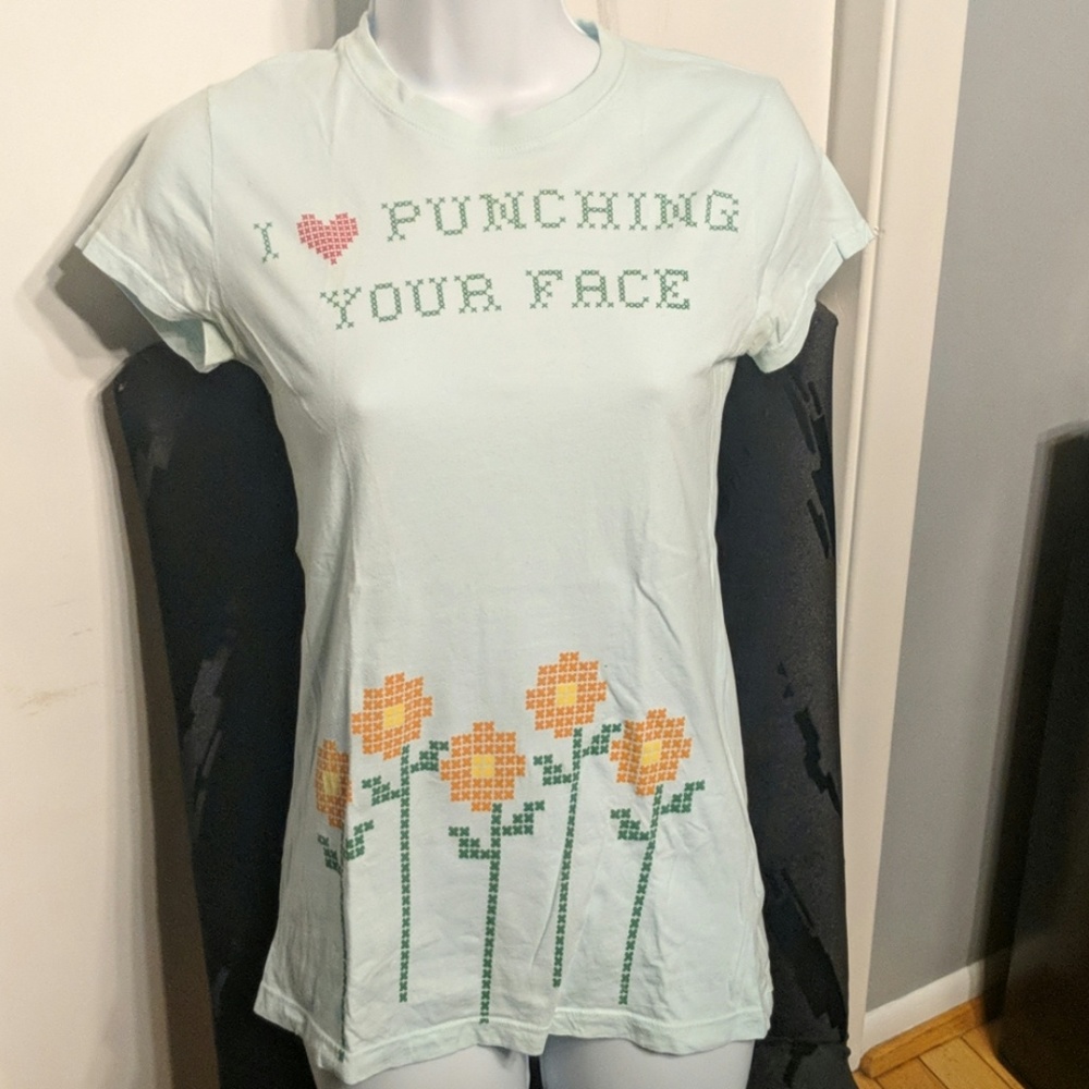 A Fine Mess I Love Punching Your Face Babydoll Tee